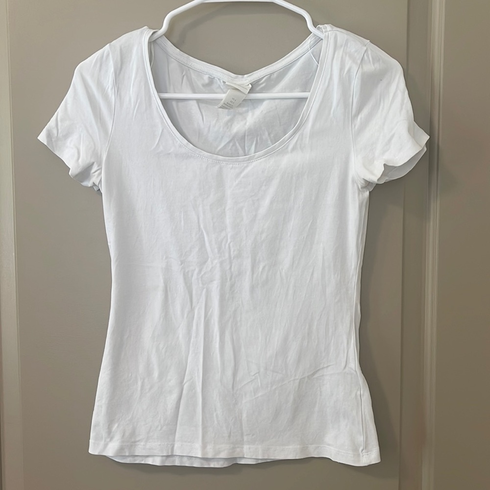 H&M Basics White Tee